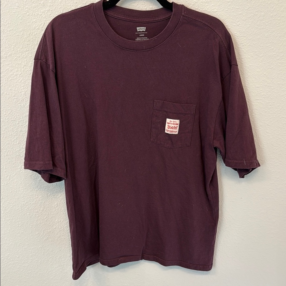 Levi's Red Short Sleeve Tee Classic Crew
